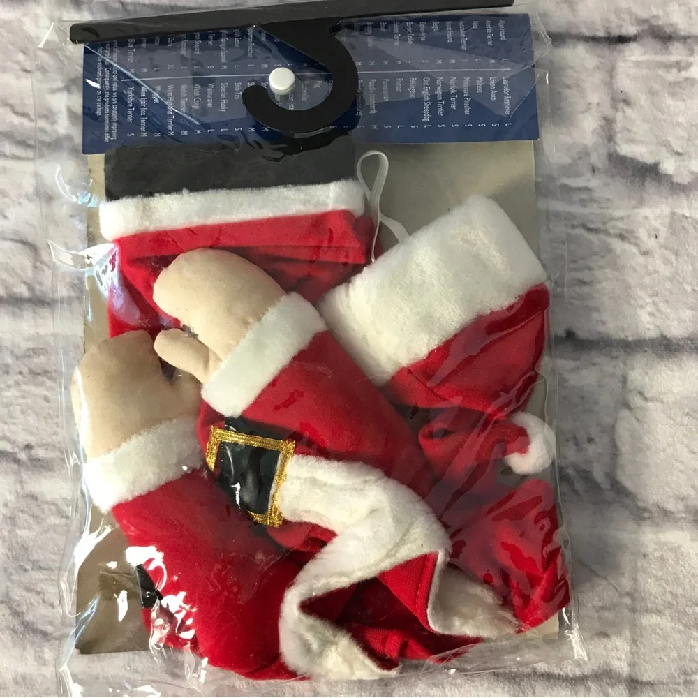 Dog “Santa Claws” Costume w/Faux Legs | Size Small for Small Breeds‎